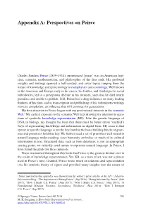 Appendix A: Perspectives on Peirce