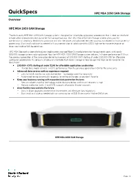 HPE MSA 2050 SAN Storage Overview