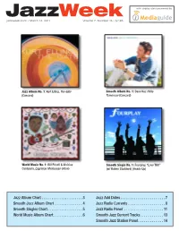 Jazzweek with Airplay Data Powered by Jazzweek.Com • March 14, 2011 Volume 7, Number 15 • $7.95