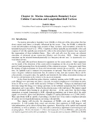 Marine Atmospheric Boundary Layer Cellular Convection and Longitudinal Roll Vortices