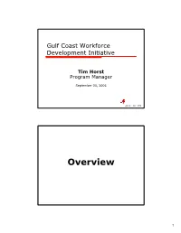 Tim Horst Program Manager