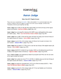Aaron Judge Remarkable