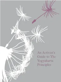 An Activist's Guide to the Yogyakarta Principles