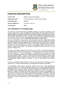 Instructions and Template for Creating a Position Description