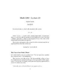 Math 2280 - Lecture 23