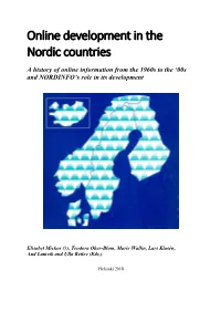 Online Development in the Nordic Countries
