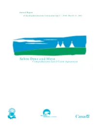 Sahtu Dene and Metis Comprehensive Land Claim