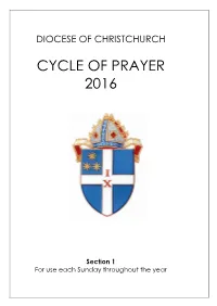 Section 1 for Use Each Sunday Throughout the Year