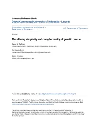 The Alluring Simplicity and Complex Reality of Genetic Rescue