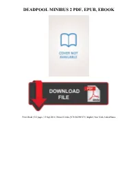 {Dоwnlоаd/Rеаd PDF Bооk} Deadpool Minibus 2 Ebook Free