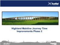 Highland Main Line Journey Time Improvements Phase 2