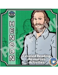 Leveled Reading- -Resources- -Activities