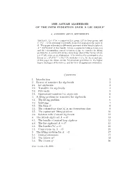 THE ATIYAH ALGEBROID of the PATH FIBRATION OVER a LIE GROUP Contents 1. Introduction 2 2. Review of Transitive Lie Algebroids 3