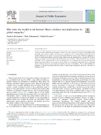 Who Owns the Wealth in Tax Havens? Macro Evidence and Implications for Global Inequality