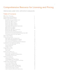 Windows Server, System Center, and Forefront Pricing and Licensing Guide