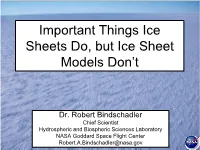 Edges of Ice-Sheet Glaciology