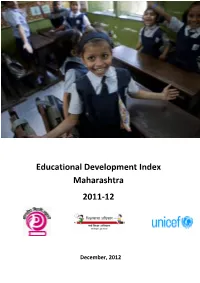 Educational Development Index Maharashtra 2011-12
