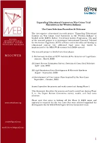 Miccweb Cases Selection and Procedure
