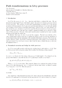 Path Transformations in Lévy Processes