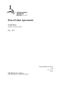 Proj Ect Labor Agreements