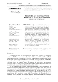 Territory and Cooperativism: a Spatial Analysis of the Spanish Region of Andalusia