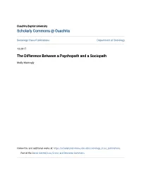 The Difference Between a Psychopath and a Sociopath