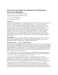 20-Year Life Cycle Analysis of an Effluent Sewer