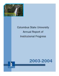 Columbus State University Annual Report of Institutional Progress