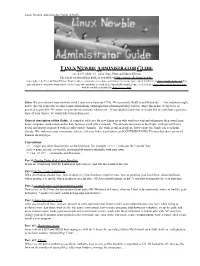 Linux Newbie Administrator Guide.Pdf
