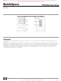 Quickspecs HP Nonstop S-Series Servers