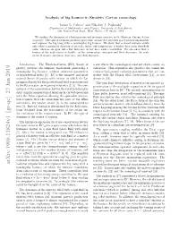 Analysis of Big Bounce in Einstein--Cartan Cosmology