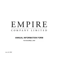 Annual Information Form