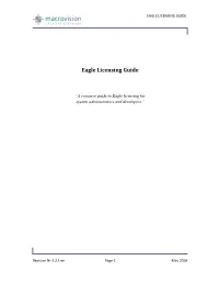 Eagle Licensing Guide C R E a T I V E S O F T W a R E