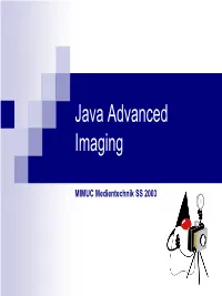 Java Advanced Imaging