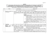 Report of the Realization of the Action Plan for 2018