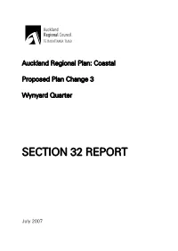 Section 32 Plan Change 3 Wynyard Quarter