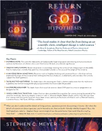 “ &gt; &gt; &gt; &gt; &gt; &gt; STEPHEN C. MEYER ”