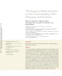 The Impact of Molecular Data on Our Understanding of Bee Phylogeny and Evolution