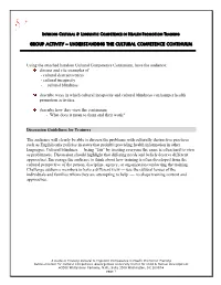 Understanding the Cultural Competence Continuum