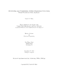 Biclustering and Visualization of High Dimensional Data Using Visual Statistical Data Analyzer