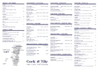 C&T Menu A3 (Drinks)