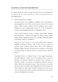 Chapter 4: Study Site Descriptions
