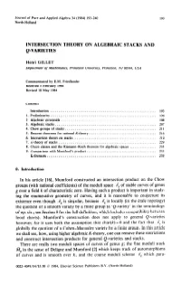 Intersection Theory on Algebraic Stacks and Q-Varieties