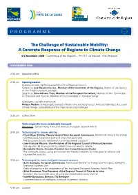 PROGRAMME the Challenge of Sustainable Mobility: a Concrete