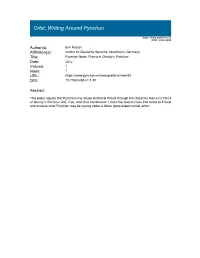 Pynchon Nods: Proust in Gravity's Rainbow Date: 2012 Volume: 1 Issue: 1 URL: DOI: 10.7766/Orbit.V1.1.30