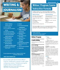 Writing & Journalism