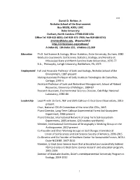 Daniel D. Richter CV 2021