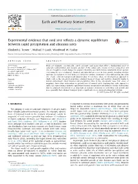 Experimental Evidence That Ooid Size Reflects a Dynamic Equilibrium