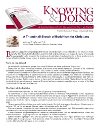 Jesus Talks with Buddha (Multnomah Books 2010)