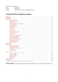 N4397: a Low-Level API for Stackful Coroutines